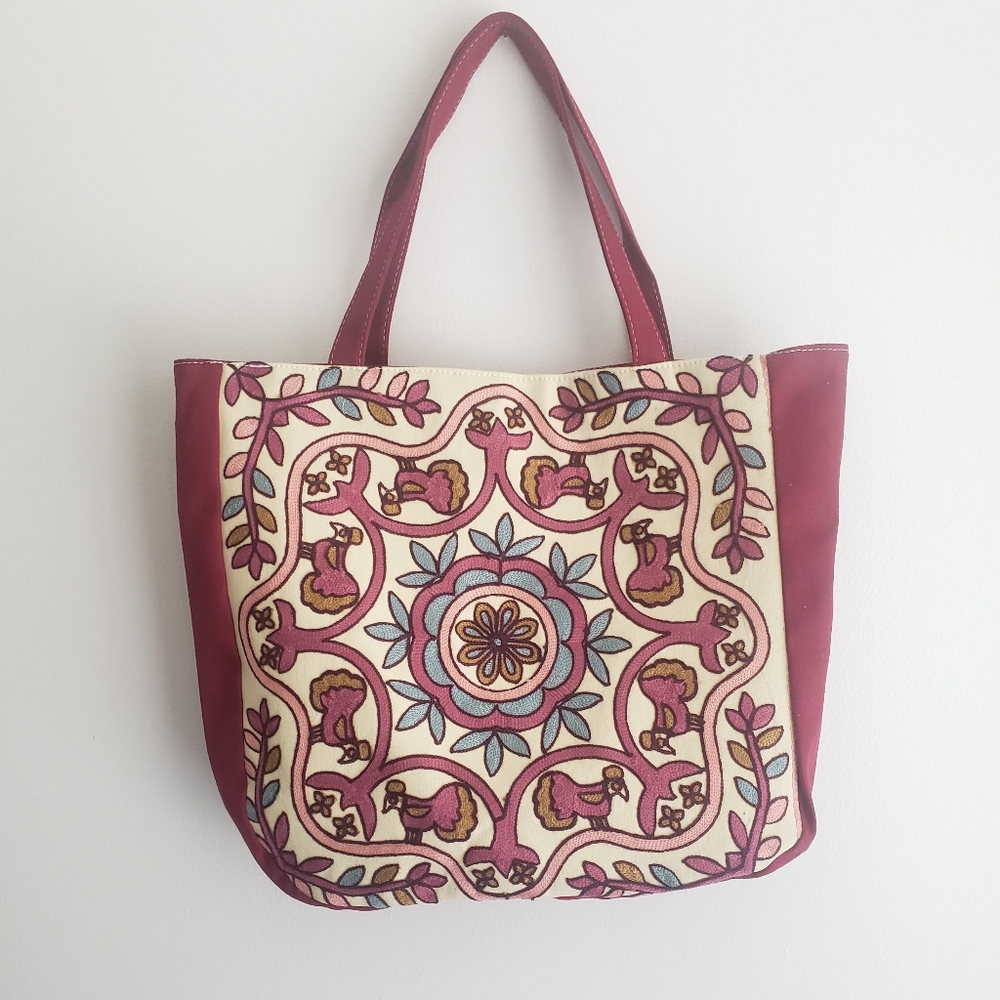 🔥 SOLD Tapestry Canvas Tote Bag - Picture 2 of 8